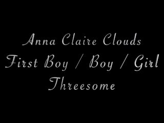 big cock, amateur threesome, sloppy blowjob, Anna Claire Clouds