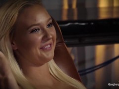 Texas Blonde gets creampied by the cocksmen