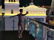 Preview 3 of Daniel Hausser naked balcony Cosmopolitan Las Vegas. "Lucky" by Britney S.