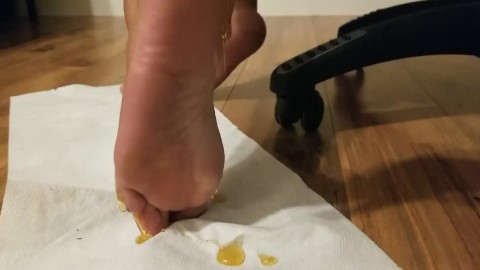 FANSLY LEAK $VXNPIX Hot Teen Latina Feet Covered in Honey Feet Joi