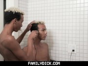 Preview 1 of FamilyDick - Hot Identical s Jerk Off Side By Side