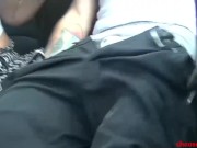 Preview 1 of Slutty Cheating Wife Sucks Cock in Backseat