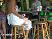 Preview 6 of Candid Sideboob Voyeur at the bar