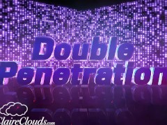 AnnaClaireClouds Solo Double Penetration In Bath