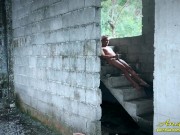 Preview 5 of Jerking Offf & Cumming in an Open & Abandoned Building Beside the Highway