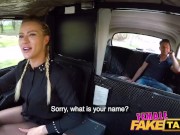 Preview 1 of Female Fake Taxi Horny blonde driver Cherry Kiss recognises studs cock