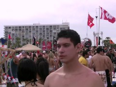 Video Big Tit Bikini Coeds Dance And Flash During Spring Break Beach Party