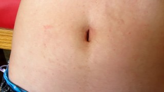 I'm Experimenting With My Step Sister's Fetish Belly's Stretched Belly Button