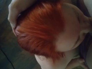 pov, facefuck, redhead, tattooed women