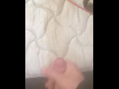 Master cumming on Normas piss soaked mattress