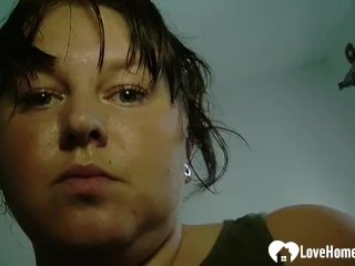 Chubby Babe Plays with_Her Wet Cunt