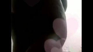 Ebony bbw sexy dance with Snapchat filter