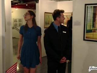 HOT TOUR GUIDE GETS FUCKED BY THE SECURITY GUARD - FULL SCENE /w RILEY REID screenshot number 0
