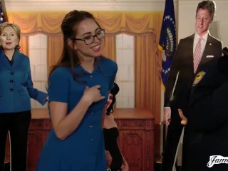 HOT TOUR GUIDE GETS FUCKED BY THE SECURITY GUARD - FULL SCENE /w RILEY REID screenshot number 1