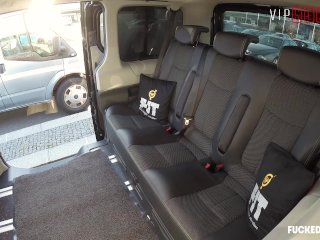 VIPSEXVAULT - Horny British Slut Fucked Hard In a CzechTaxi