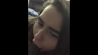 WHITE GIRL BEGGED ME TO SUCK MY DICK