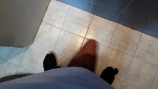 I take my cock to take a breath at my work