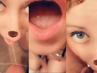 I SUCK PISS FROM FRIEND'S COCK IN MY MOUTH IN PUBLIC TOILET ❤ THROAT PISS
