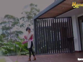 MamacitaZ - Very Hot Colombian Maid Gets Oiled AndFucked Hard at Work