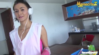 MamacitaZ - Very Hot Colombian Maid Gets Oiled And Fucked Hard at Work