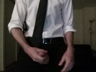 Hot guy jacks off to_intense orgasm with stepsister in next_room