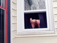 PISSING OUT WINDOW 3X!!! - GIRLFRIEND CAUGHT ON TAPE