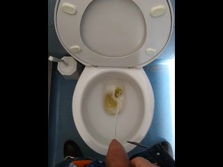 public wank, british amateur, public toilet, handjob