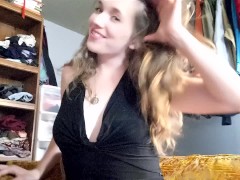 Hot stepcousin's confession and Cum