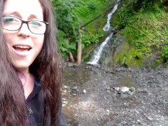Summertime Pee At The Waterfall