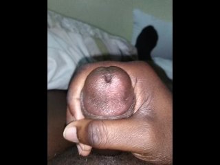 Black cock cumshot
