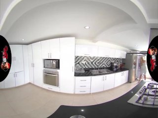 VRLatina - Big Tits Fucked Hard In Kitchen