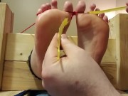 Preview 1 of foot tickled to orgasm
