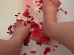 Smashing Watermelon With My Toes