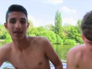 Preview 5 of CZECH HUNTER 441 -  Two Skinny Twinks Agree To Have A 3way On A Boat