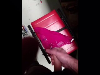 Boss deserves a gift.  Loves cuming on my panties