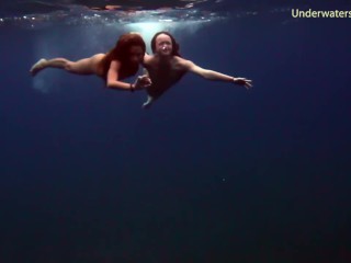 Onderwater Hot Babes Onder Water