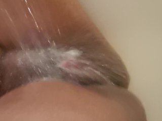 tub water orgasm, ebony bbw, squirt, clit orgasm