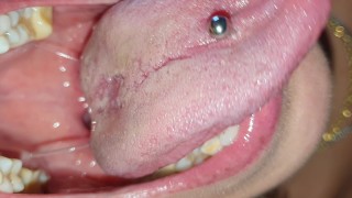 I'm going to eat you! Tongue fetish, vore, spit and drolling
