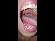 Preview 4 of I'm going to eat you! Tongue fetish, vore, spit and drooling demo