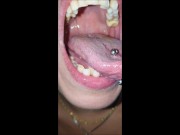 Preview 5 of I'm going to eat you! Tongue fetish, vore, spit and drooling demo