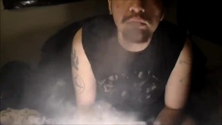 Goth Trans Man Fucks his Pussy with Vape