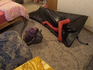 point of view, doll in vacbed, solo male, selbstbondage