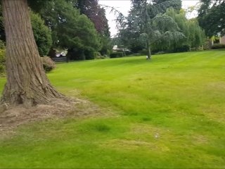 Hotel outside Garden Risky Fuck& blowjob