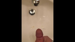 Quickie Cumshot In Sink