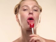 Preview 2 of Sweet Cock In My Mouth - Lollipop Blowjob by Cherry Grace