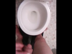 Naked Transgirl Pissing with Non-Op Clit and Showing My Cute Feet