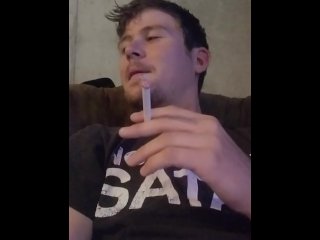 muscular men, solo male, smoking, smoking fetish