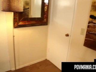 POVMania - College Cutie Casey Cumz MouthFucks MilesLong!