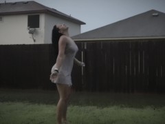 Video Romantic sex under the rain in Texas (the neighbors saw us)