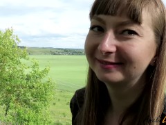 Горячая студентка сделала  минет и проглотила сперму на прогулке - Screenshot 15 of 16 - Blowjob